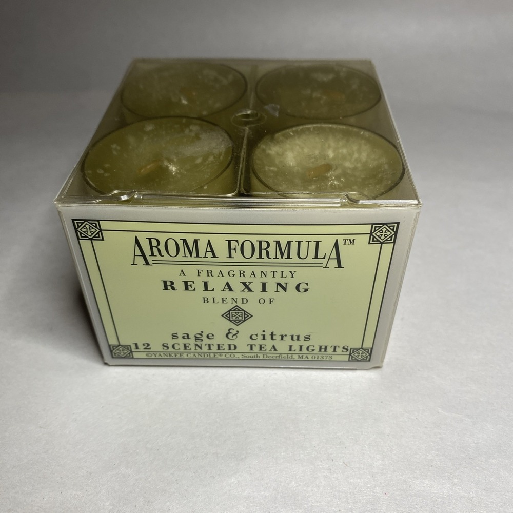 Yankee Candle Aroma Formula Sage & Citrus 12 Tea Lights